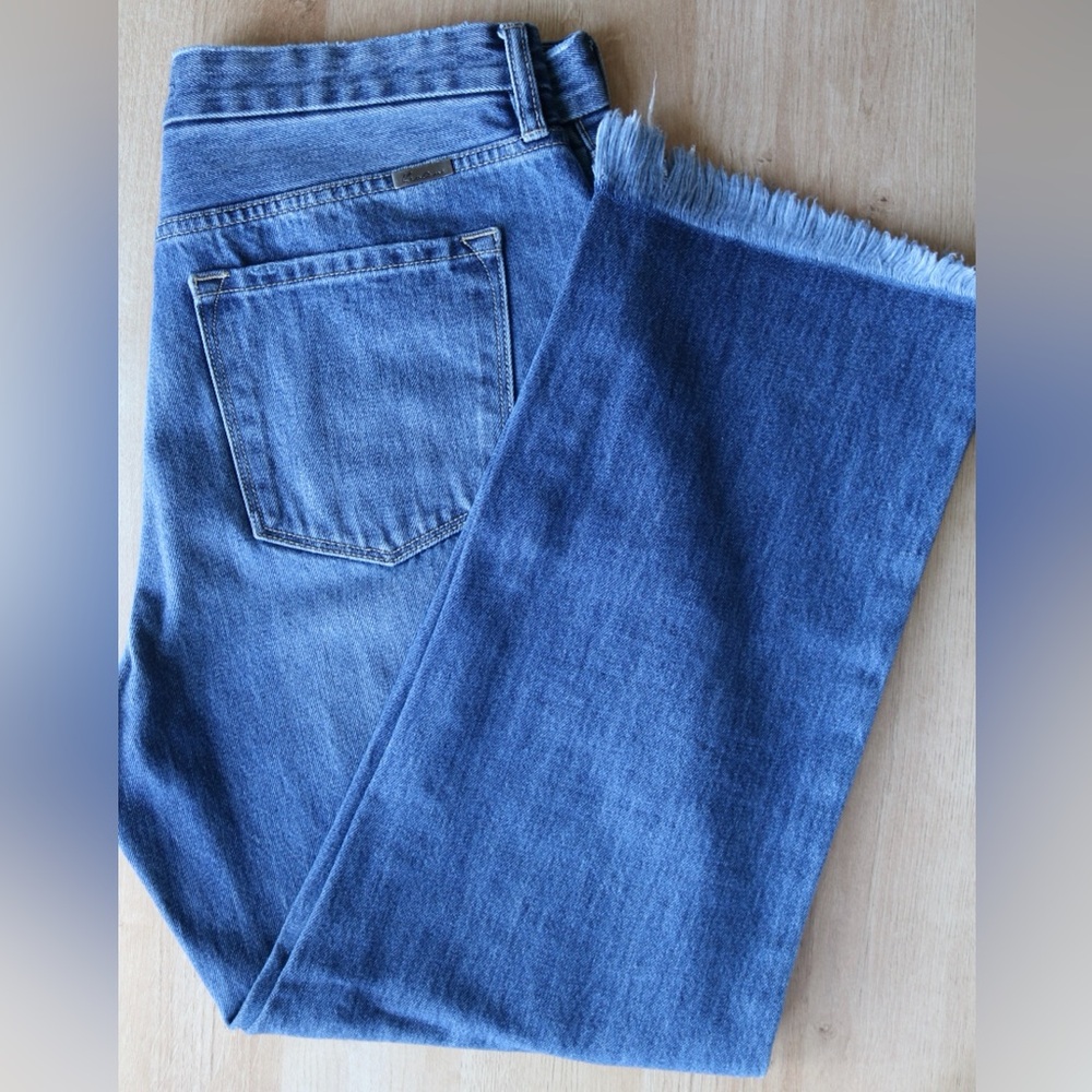 Kancan Classic Blue Frayed Hem Jeans